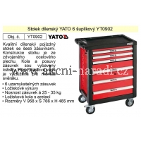 YATO Stolek vozík 6 šuplíkový YATO YT-0902