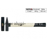 YATO Kladivo zámečnické s dřevěnou násadou 800g   YT4497