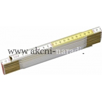 STANLEY Dřevěný skládací metr bílo-žlutý STANLEY 0-35-458