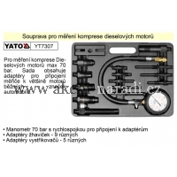 souprava pro měření komprese dieselových motorů YATO YT-7307, YT7307