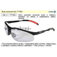 ochranné brýle čiré, YATO YT-7363, YT7363