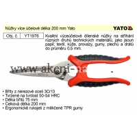 YATO Nůžky více účelové délka 200 mm   YT1976