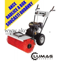  LUMAG  KM 800 motorový kartáč - ZDARMA radlice na sníh a box-koš na nečistoty