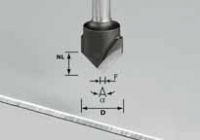 Festool Drážkovací fréza ve tvaru V, HW, stopka 8 mm HW S8 D18-90° (Alu) 491444
