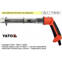 elektrický termický nůž, řezačka na polystyrén YATO YT-82190