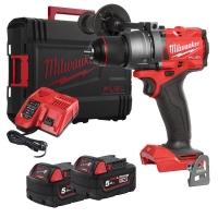 MILWAUKEE M18FDD3-502X aku bezpříklepová vrtačka 2x5Ah v kufru