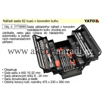 YATO Nářadí sada 62 kusů v kovovém kufru YT-3895